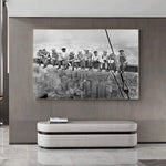 tableau en toile photo noir et blanc panoramique