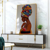 tableau d art abstrait africain