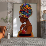 tableau abstrait africain
