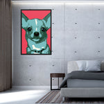 Tableau chien pop art chihuahua
