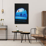 Tableau marocain bleu