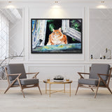 Tableau peinture chat moderne aquarelle