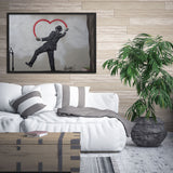 tableau banksy l'amour des murs