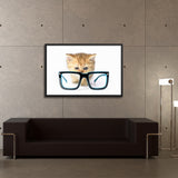 tableau chat moderne lunette