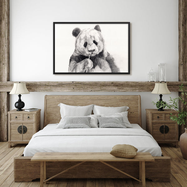 Tableau Panda Noir et Blanc Lofty Trend