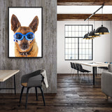Tableau portrait chien berger allemand
