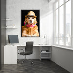 Tableau portrait chien golden retriever