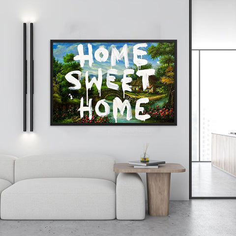 Tableau banksy (Home Sweet Home)