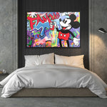 tableau street art mickey graffeur