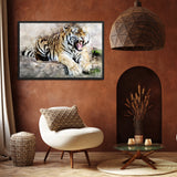 tableau tigre peinture