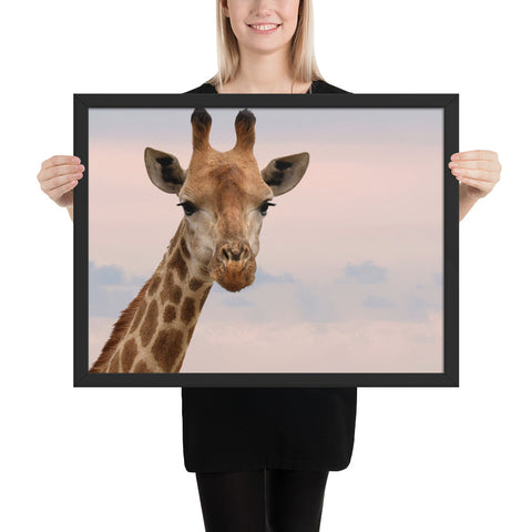 Tableau Girafe Portrait de Face