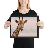 Tableau Girafe Portrait et Grandes Oreilles
