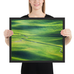 Tableau paysage vert Chinois