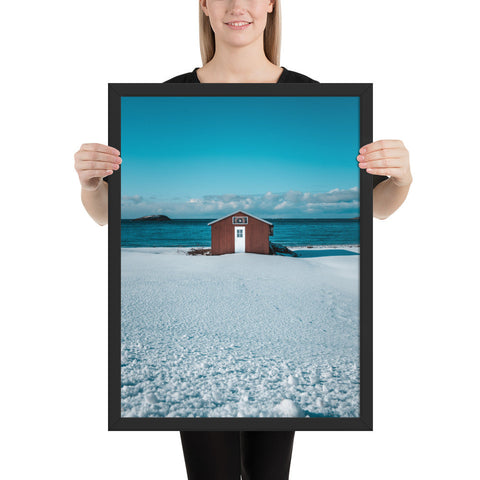 Tableau Maison Bord de Mer Froide