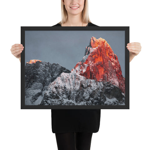 Tableau Déco Thème Montagne rouge