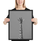  Tableau Girafe Noir et Blanc Immense