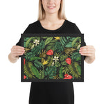 Tableau jungle feuillage exotique