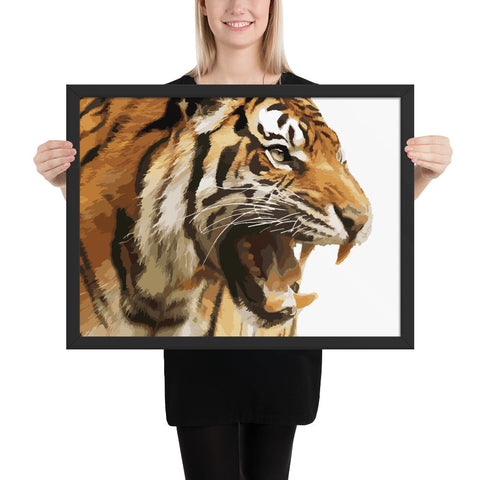 tableau tigre peinture moderne
