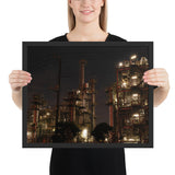 Tableau Paysage Esprit Industriel (La Nuit) 