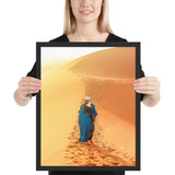 Tableau Paysage Desert Touareg sur la Dune
