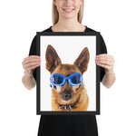 Tableau portrait chien berger allemand adorable