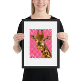 tableau pop art giraffe