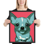 Tableau chien pop art chihuahua Coloré