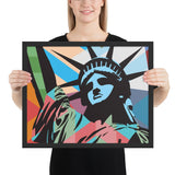 Tableau pop art new york statut de la liberté