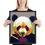 Tableau Panda Multicolore Design