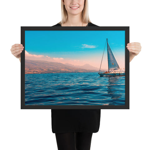 Tableau Mer avec Bateau Paysage