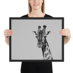 Tableau Girafe  Noir et Blanc (Savane)