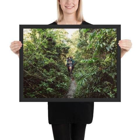 Tableau Eléphant Indien dans la Jungle