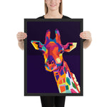 Tableau Girafe  Coloré (Nuances de Couleurs)