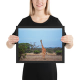 Tableau Paysage d'Afrique (La Girafe)