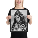 Tableau femme berbere en noir et blanc