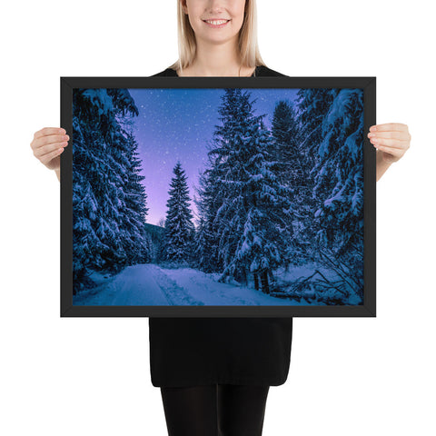 Tableau Paysage Hiver Glacial