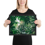 Tableau jungle lumineuse