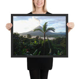 Tableau tropical le volcan mexicain