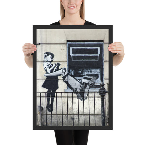 Tableau banksy le distributeur sans argent