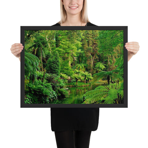 Tableau jungle forêt vierge verte