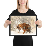 tableau tigre peinture petit cadre
