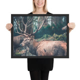 Tableau Cerf Montagne Le Regard de Bois