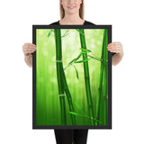 Tableau bambou vert lumineux