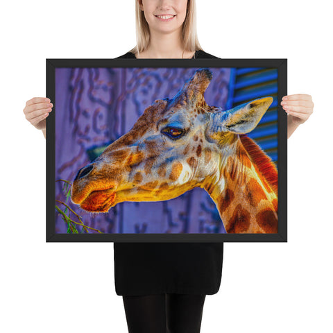 Tableau Tête de Girafe Lumineuse