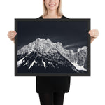 Tableau Montagne Photo Noir et Blanc Ascension