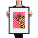 tableau deco girafe pop art