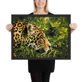 Tableau Jaguar de Profil dans la jungle