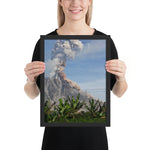 Tableau Paysage Volcan en Eruption