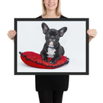 tableau portrait chien saint valentin