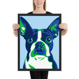 Tableau chien pop art bulldog coloré
